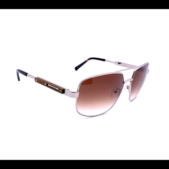 Pier Martino Aviator Sunglasses Metal, Acetate, Wood Made in Italy - Picture 8 of 10